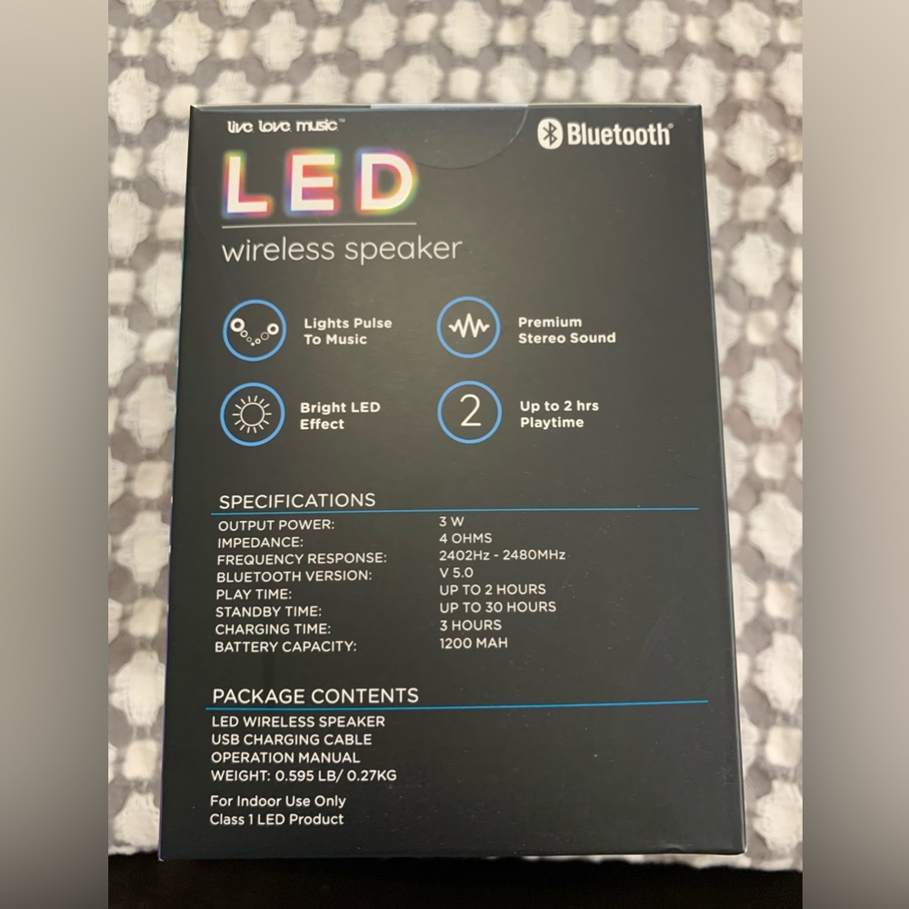 LED wireless speaker - Picture 2 of 2